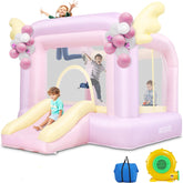 AKEYDIY Bounce House for Kids 3-12, Cotton Candy Inflatable Bouncy Castle with Wings Akeydiy